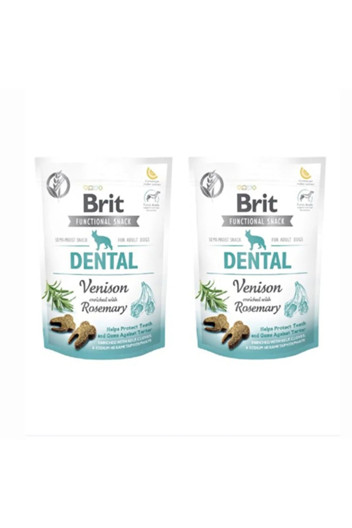 Brit Functional Snack Dental Geyik Etli ve Biberiyeli Köpek Ödül Maması 150 gr X 2 Adet  B11418