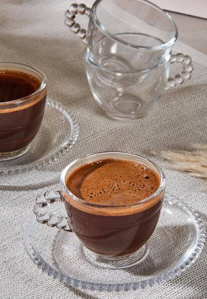 KAHVE FİNCANI CAM GİRONA 6LI