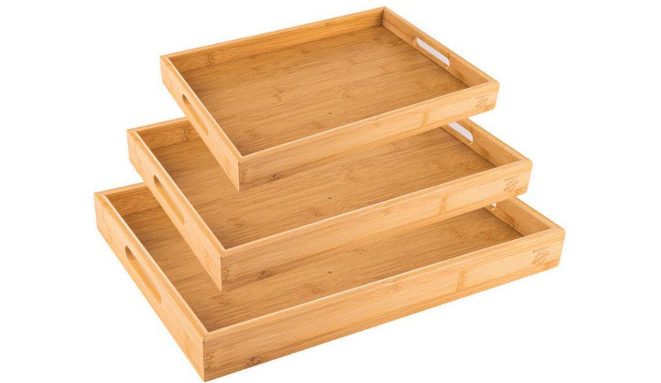 TEPSİ BAMBU DESENLİ MARBELLA ORTA