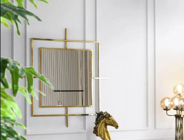 AYNA  GOLD ARTI DETAYLI ''LORİ'' 80X90