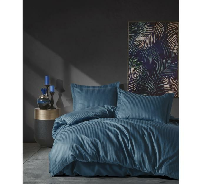 NEVRESİM TAKIMI SATEN ELEGANT STRIPE ÇİFT KİŞİ