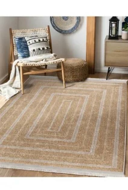 NET/HALI JUT MOTİFLİ HASIR DESENLİ 120X180CM