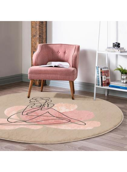 HALI BOHEM KAHVERENGİ YUVARLAK 120CM
