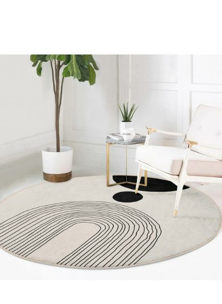 NET/HALI ONEDRAW SİYAH YUVARLAK 120CM