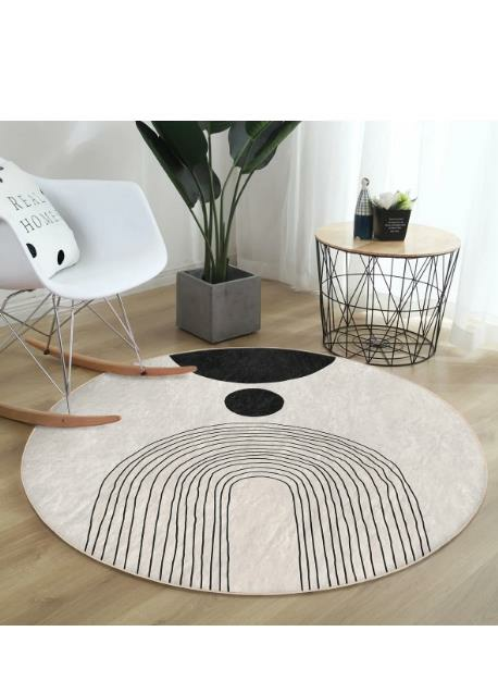 NET/HALI ONEDRAW SİYAH YUVARLAK 120CM