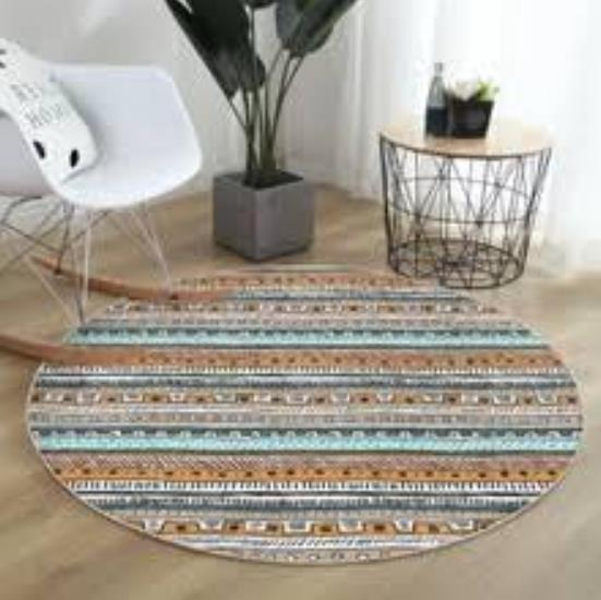 NET/HALI İSKANDİNAV MOTİFLİ YUVARLAK 120CM