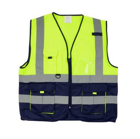 İKAZ YELEĞİ İNŞAAT FOSFOR SARI SİYAH 2XL TP
