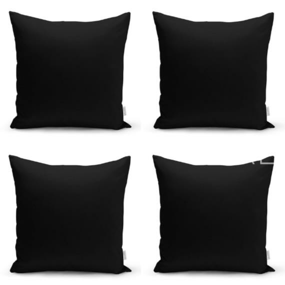 KIRLENT KILIF KARE SİYAH SET 4 LÜ