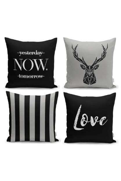 KIRLENT KILIF KARE MERMER TASARIM SET 4 LÜ