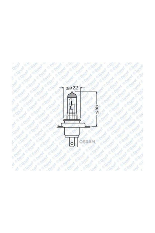 12 V H4 TIRNAKLI OSRAM