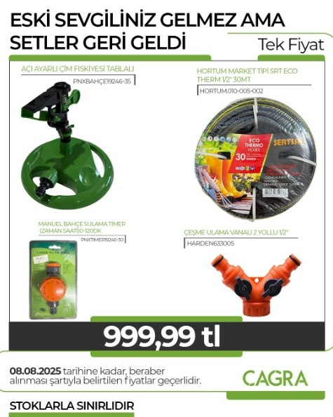 NET/SET001 ÇEŞME ULAMA+HORTUM+FISKİYE+TİMER MANUEL