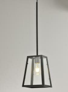 AVİZE RETRO SİYAH KAFES METAL 14*14*24