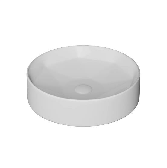 DIAMANTE Ø42 CM ÇANAK LAVABO PARLAK BEYAZ
