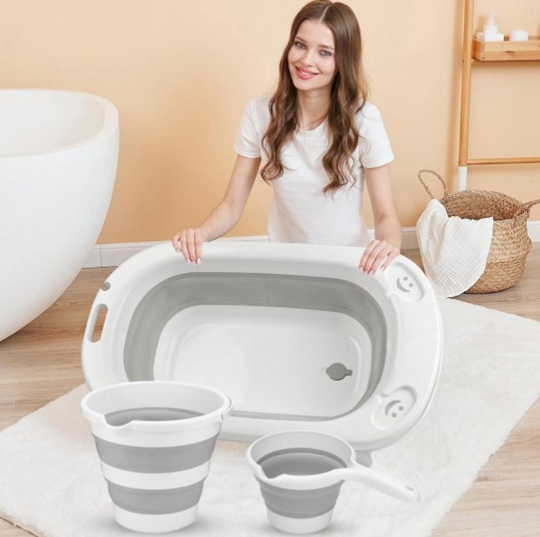 NET\BANYO SETİ BEBEK KATLANIR 3LÜ SET