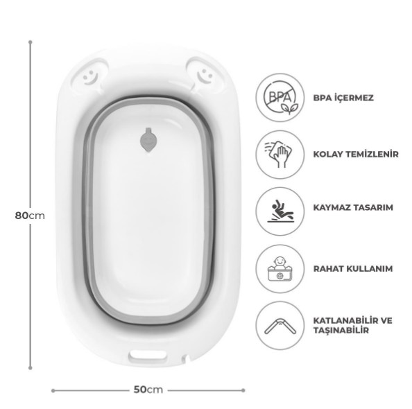 NET\BANYO SETİ BEBEK KATLANIR 3LÜ SET