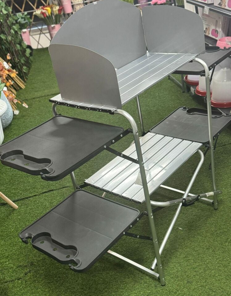 PORTATİF MUTFAK 2 KATLI 4 BÖLMELİ