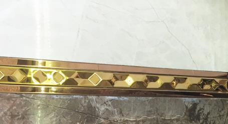 BORDÜR PROFİLİ INOX 304  30MM PARLAK ALTIN (250CM)