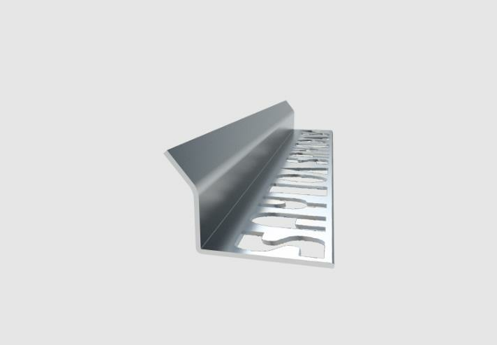 PASLANMAZ İÇ KÖŞE  PROFİLİ 12MM SATİNE 250CM 0,60