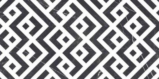 OUTLET/60X120 CORDOBA BLACK DECOR FULL POLISH REK.