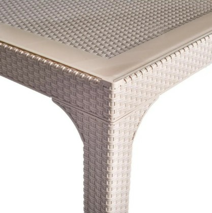 KMPNY/ MASA DİKD. RATTAN PLASTİK OLYMPİA CAPPUCİ