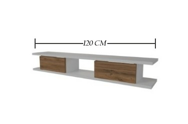 TV SEHPASI DUVAR TİPİ BEYAZ ÇAM 120CM