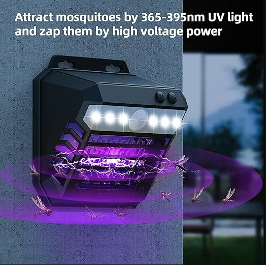 SOLAR LED BÖCEK KOVUCU DUVARA MONTE MOR