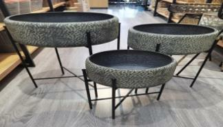 SAKSI LEOPARLI 4 AYAK DEMİR GRİ NO2 28.5*16*57