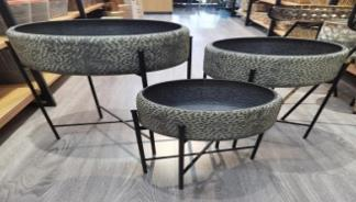 SAKSI LEOPARLI 4 AYAK DEMİR GRİ NO3 23*15*47