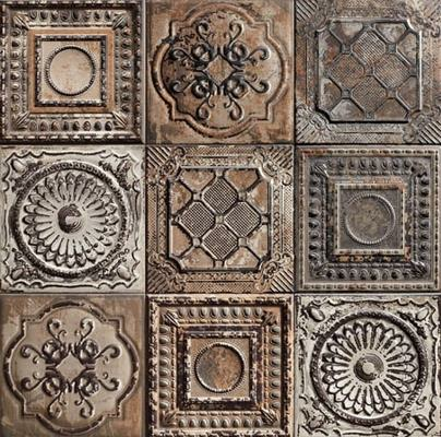 KAMPANYA/TIN TILE RUSTY MIX DEKOR 20X20(M-280)