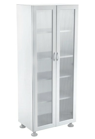 DOLAP 5 RAFLI AYAKLI  2 KAPAK PVC BEYAZ SÜMBÜL