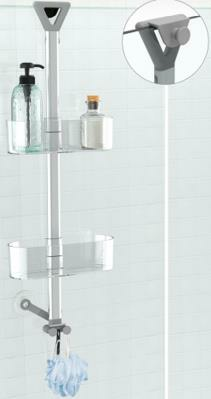 ŞAMPUANLIK 2'Lİ OVAL YÜKSEKLİK AYARLI  83CM ŞEFFAF