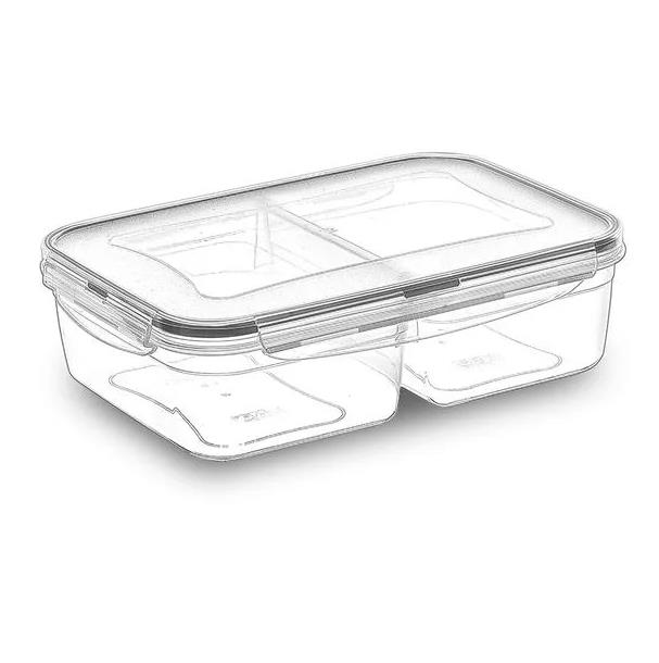 SAKLAMA KABI DİKDÖRTGEN 2 BÖLMELİ FRESHBOX ŞEF TP