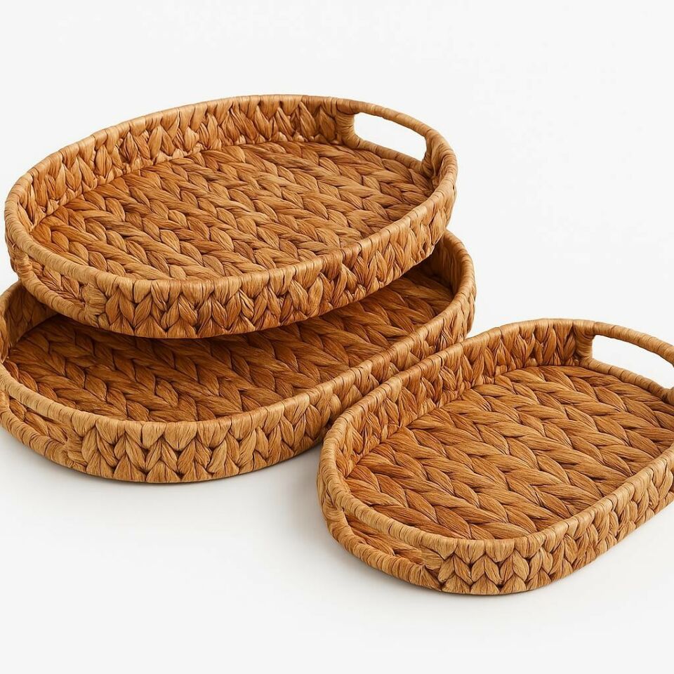 TEPSİ HASIR OVAL KÜÇÜK 34*25CM