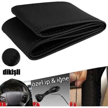 DİREKSİYON KILIFI SARMALI NOKTALI SİYAH TP