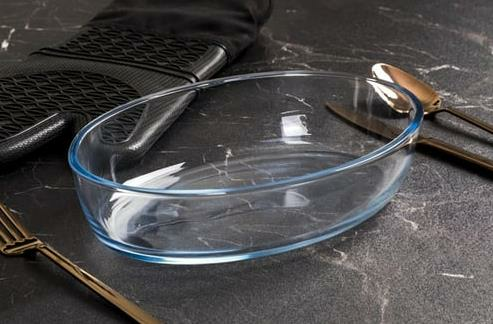 BORART OVAL TEPSİ 35X24CM SADE