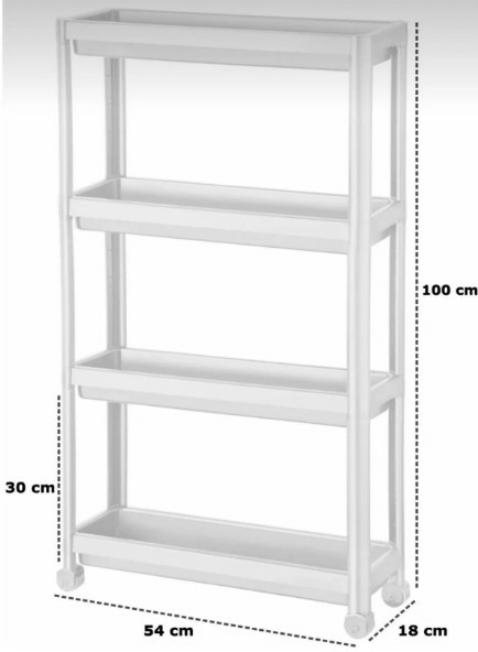 RAF SLİM DİKDÖRTGEN 3 KATLI PVC TP
