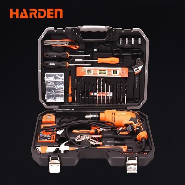 DARBELİ MATKAP 13MM 550W VE 75 PARÇA ALET SETİ