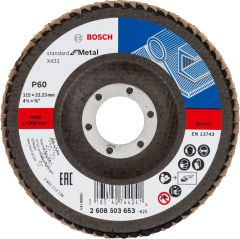 Bosch - 115 mm 60 Kum Standard Seri AlOX Flap Disk