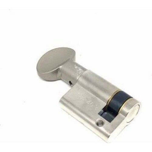 Kale Kilit Yarım Mandallı Silindir 41mm (05+10+26) Nikel