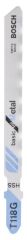 Bosch - Ekonomik Seri Metal İçin T 118 G Dekupaj Testeresi Bıçağı - 5'Li Paket