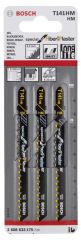 Bosch - Fiber Ve Çimentolu Malzeme İçin T 141 HM Dekupaj Testeresi Bıçağı - 3'Lü Paket