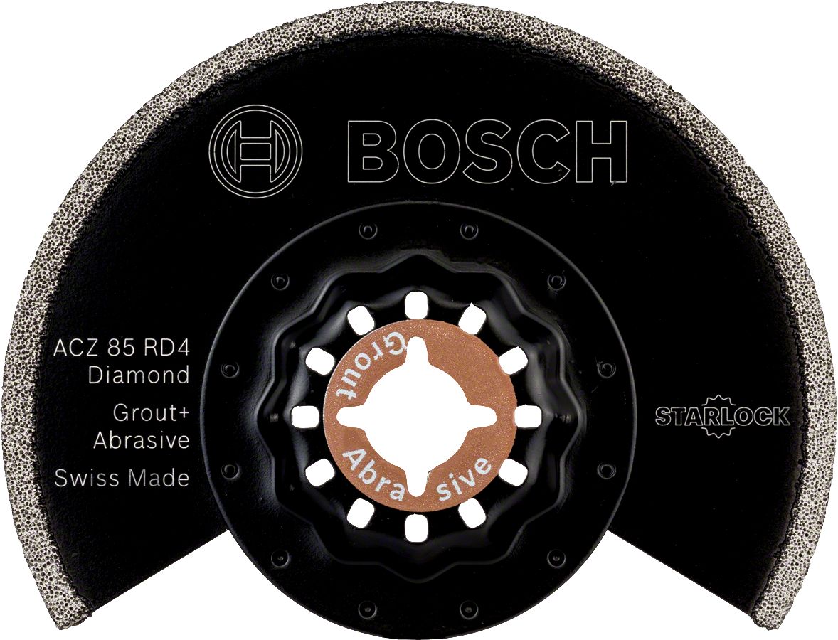 Bosch - Starlock - ACZ 85 RD4 - Diamant RIFF Zımpara Uçlu Segman Testere Bıçağı 40 Kum Kalınlığı 10'lu