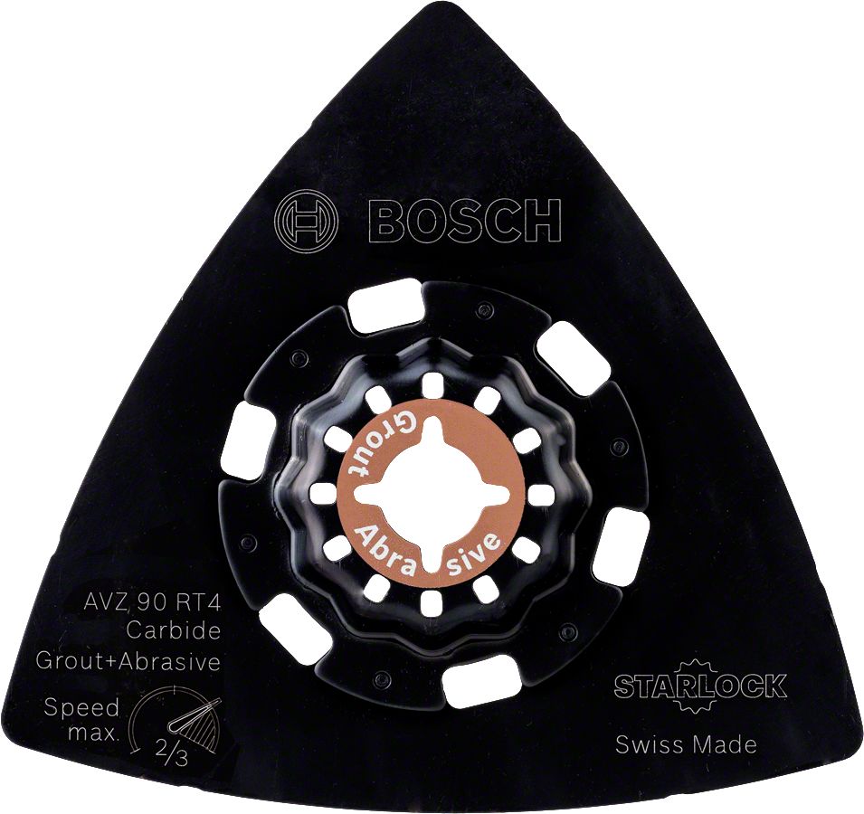 Bosch - Starlock - AVZ 90 RT4 - Carbide RIFF Zımpara Tabanı 40 Kum Kalınlığı 1'li
