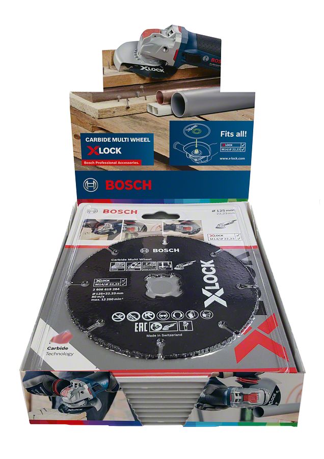Bosch - X-LOCK - Carbide Multi Wheel 125 mm 10'lu