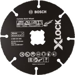 Bosch - X-LOCK - Carbide Multi Wheel 125 mm 10'lu