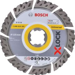 Bosch - X-LOCK - Best Serisi Genel Yapı Malzemeleri ve Metal İçin Elmas Kesme Diski 125 mm