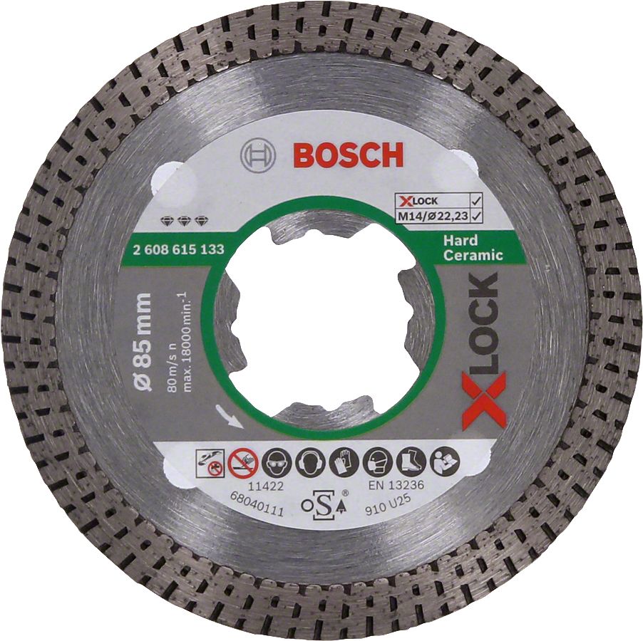 Bosch - X-LOCK - Best Serisi Sert Seramikler İçin Elmas Kesme Diski 85 mm