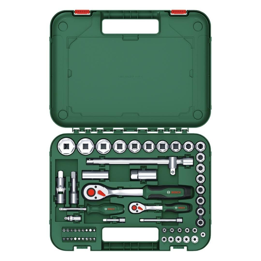 Bosch 1/4'' ve 1/2'' Cırcırlı Somun Sıkma Seti 56 Parça - 1600A02Z9G