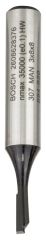 Bosch - Standard Seri Ahşap İçin Tek Oluklu, Sert Metal Düz Freze Ucu 8*3*51 mm