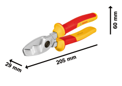 Bosch Profesyonel VDE Kablo Makası 200mm - 1600A02NF4